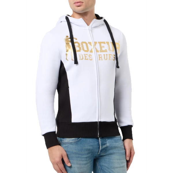 Boxeur Des Rues Classic Logo Full Zip Hoodie Uomo