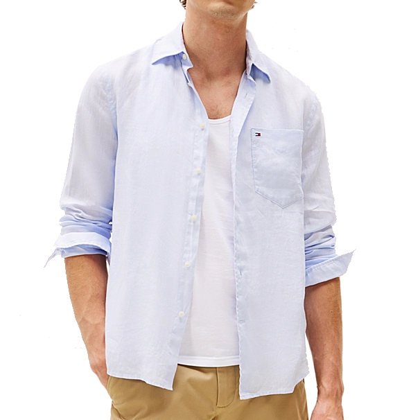 Tommy Jeans Regular Linen Shirt Uomo