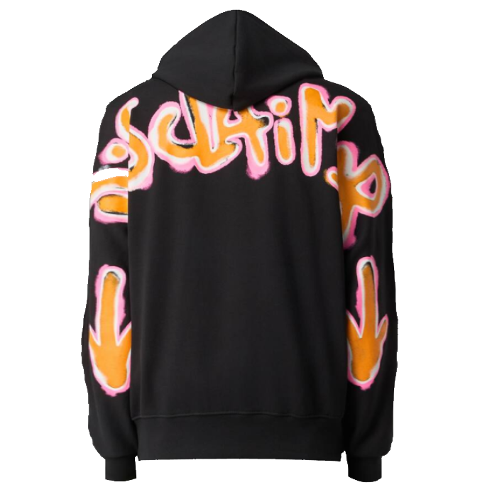 Disclaimer Spray Logo Hoodie Uomo