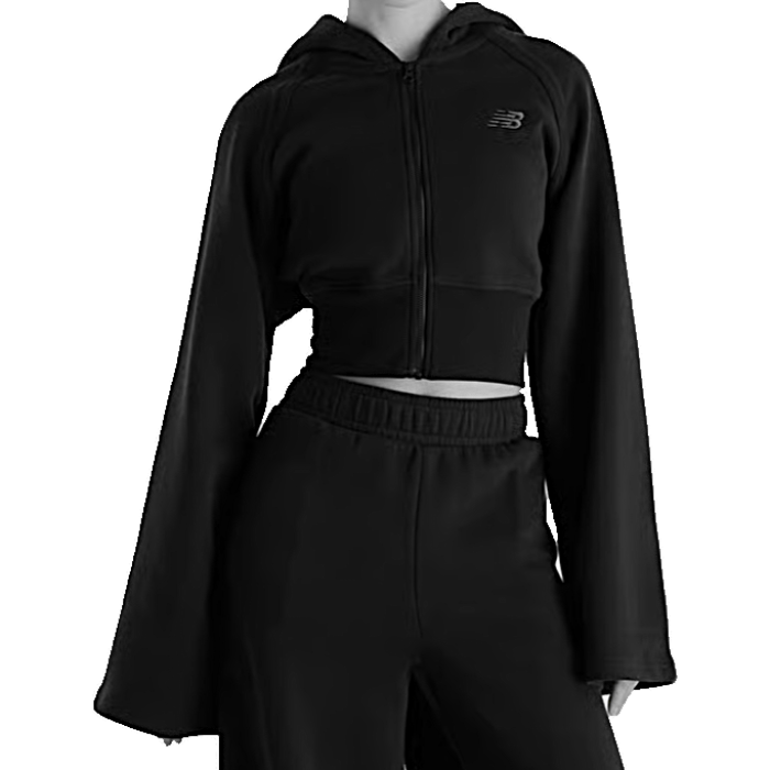 New Balance Brushed Coastal Fleece Full Zip Hoodie Donna