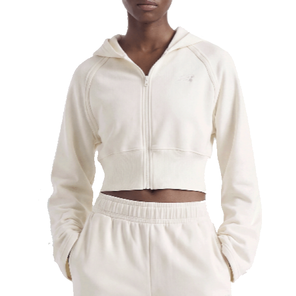 New Balance Brushed Coastal Fleece Full Zip Hoodie Donna