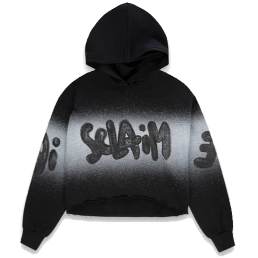 Disclaimer Oversize Glitter Hoodie Donna