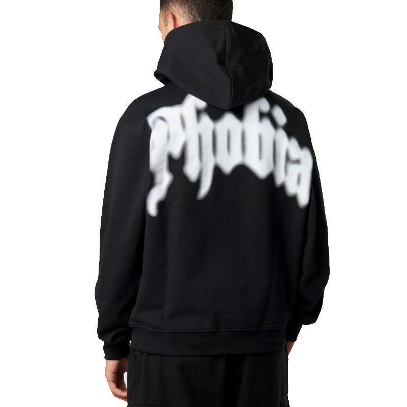 Phobia Archive Retro Logo Full Zip Hoodie Uomo