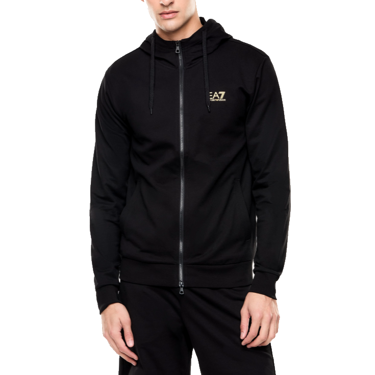 EA7 Core Identity FT Full ZIp Hoodie Uomo