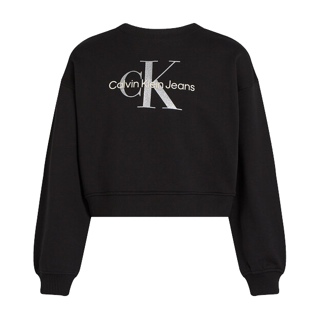 Calvin Klein Jeans Glitter Monologo Crew Junior