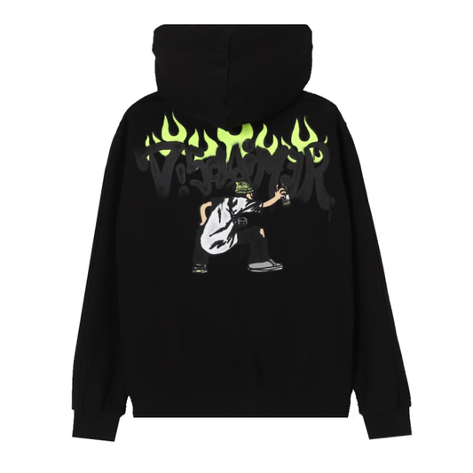 Disclaimer Fluò Flame Print Hoodie Junior