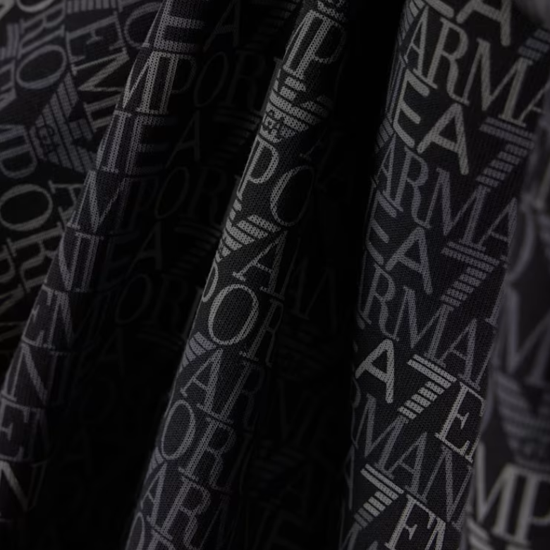 EA7 Logo Series Full Zip Hoodie Uomo